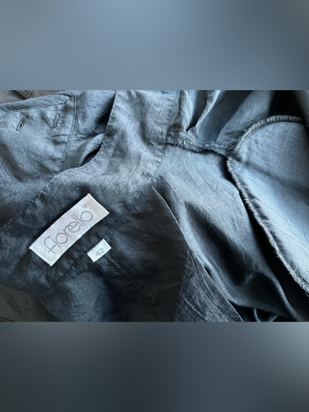 Fiorello Black Silk-Linen Shirt